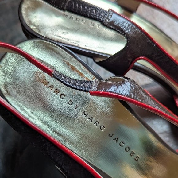 MARC JACOBS mod 60's style slingback pumps 8 39 - Picture 5 of 12